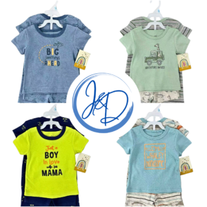 Baby Boy Romper with T-shirt and Shorts Set